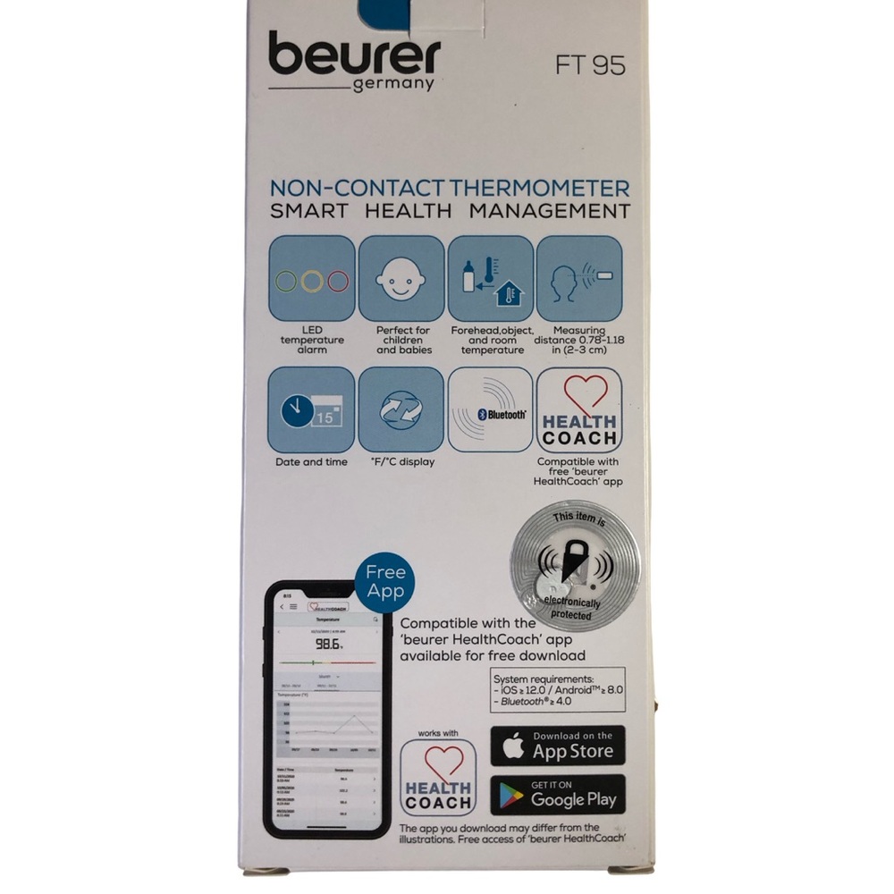 Beurer FT95 3-in-1 Infrared Contactless Thermometer Brand New in Box - Picture 2 of 10